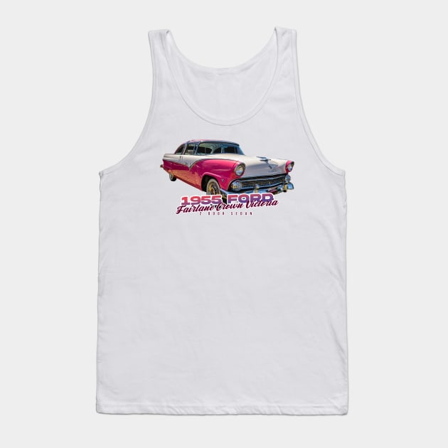 1955 Ford Fairlane Crown Victoria 2 Door Sedan Tank Top by Gestalt Imagery